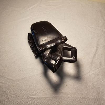 Vintage Wooden Beetle Box & Wooden Ladle (BS-JS)