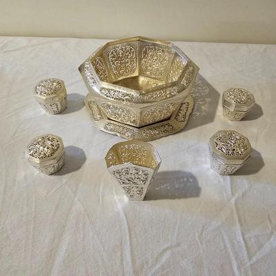 Silver Color Betel Nut Serving Set (BS-JS)
