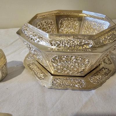 Silver Color Betel Nut Serving Set (BS-JS)