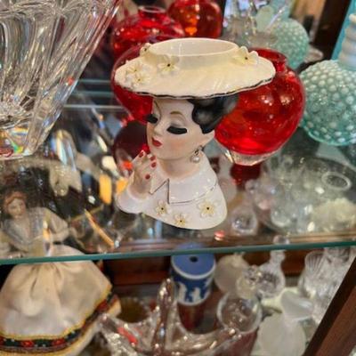 Lady head vase
