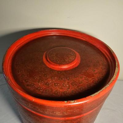 Lacquered Rice Box & Two Betel Nut Boxes (BS-JS)