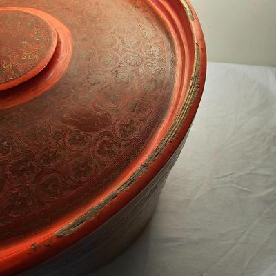 Lacquered Rice Box & Two Betel Nut Boxes (BS-JS)