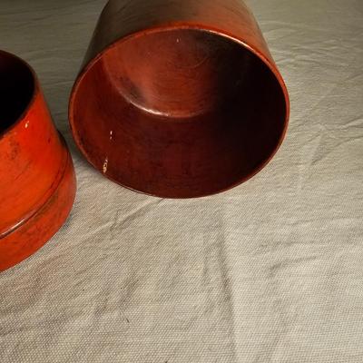 Lacquered Rice Box & Two Betel Nut Boxes (BS-JS)