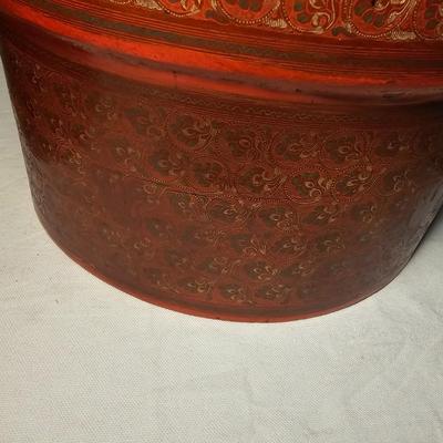 Lacquered Rice Box & Two Betel Nut Boxes (BS-JS)
