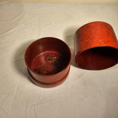 Lacquered Rice Box & Two Betel Nut Boxes (BS-JS)