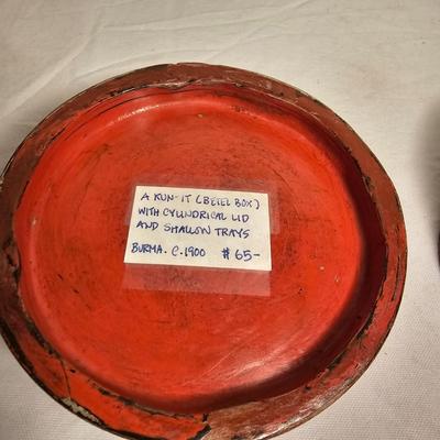 Lacquered Rice Box & Two Betel Nut Boxes (BS-JS)