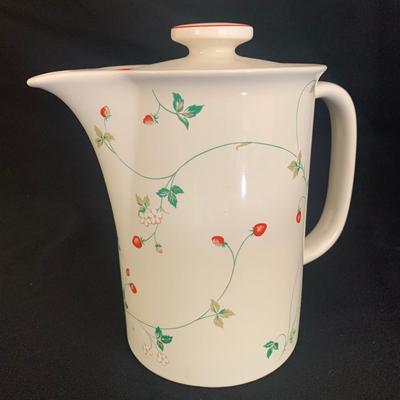 Epoch Strawberry Time Tea Cups and Pitcher plus other Strawberry Themed Treasures (K-KW)