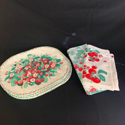 Epoch Strawberry Time Tea Cups and Pitcher plus other Strawberry Themed Treasures (K-KW)