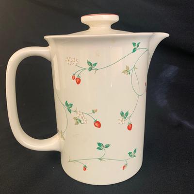 Epoch Strawberry Time Tea Cups and Pitcher plus other Strawberry Themed Treasures (K-KW)
