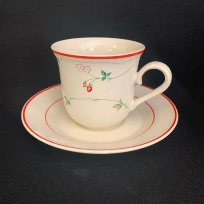 Epoch Strawberry Time Tea Cups and Pitcher plus other Strawberry Themed Treasures (K-KW)