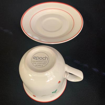 Epoch Strawberry Time Tea Cups and Pitcher plus other Strawberry Themed Treasures (K-KW)