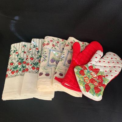 Epoch Strawberry Time Tea Cups and Pitcher plus other Strawberry Themed Treasures (K-KW)