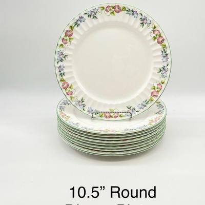 ROYAL WORCESTER ~ English Garden ~ Three Piece Place Setting For Ten ~ With Assortment Of Serving Pieces