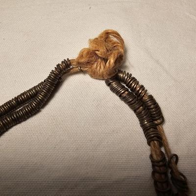 Pair of Bronze Heishi Bell Necklaces (BS-JS)