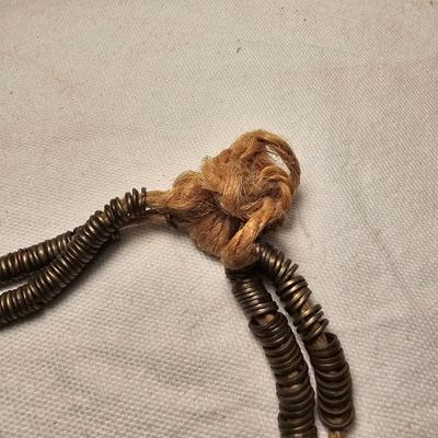 Pair of Bronze Heishi Bell Necklaces (BS-JS)