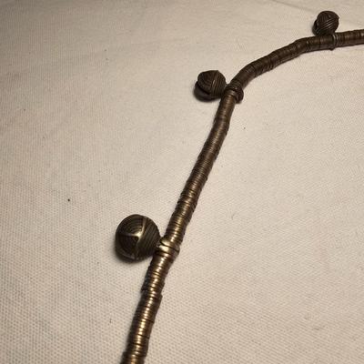 Pair of Bronze Heishi Bell Necklaces (BS-JS)