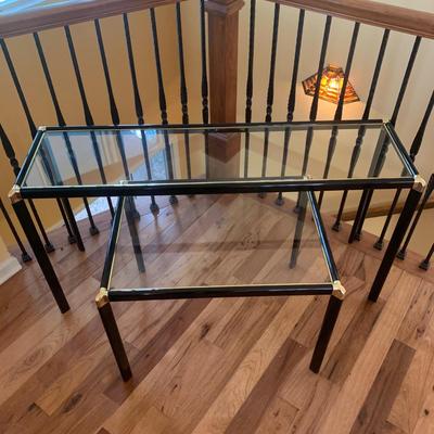 Glass Console Table with Matching Side Tables (LR-KW)