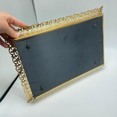 Mirrored Vanity Tray & Acrylic Necklace Case (FL-SS)