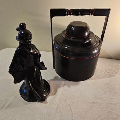 Lacquered Burmese Lunch Box & More (BS-JS)