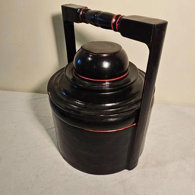 Lacquered Burmese Lunch Box & More (BS-JS)