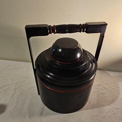 Lacquered Burmese Lunch Box & More (BS-JS)
