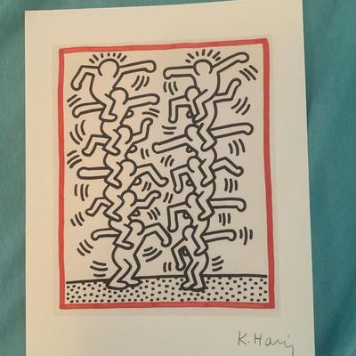 Keith Haring Hand Signed (In pencil) Poster Print