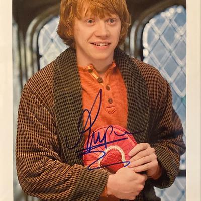 Rupert Grint signed Harry Potter photo