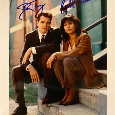 Crime & Punishment (1993) Jon Tenney and Rachel Ticotin Signed Photo