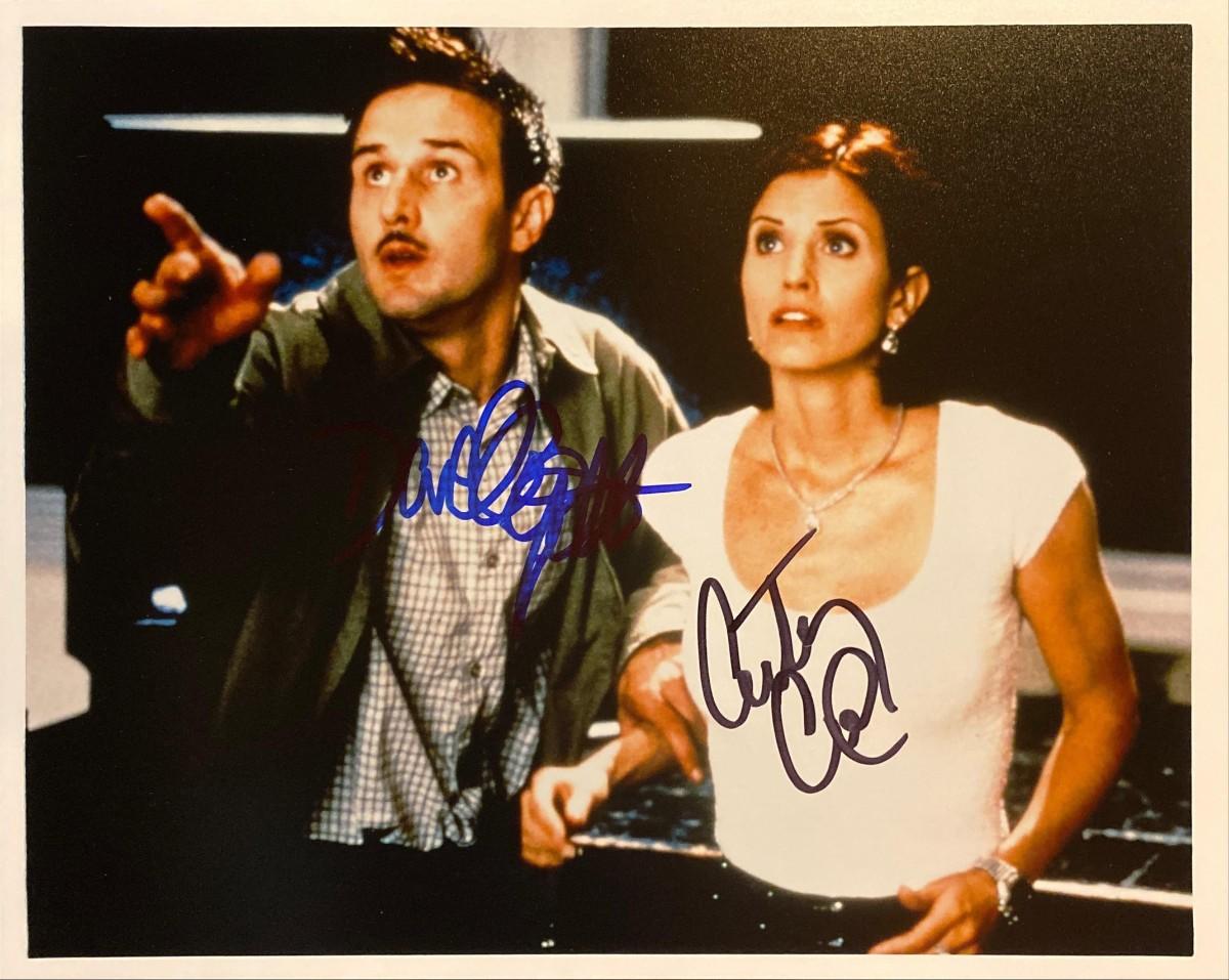 Scream 3 David Arquette and Courtney Cox signed movie photo ...