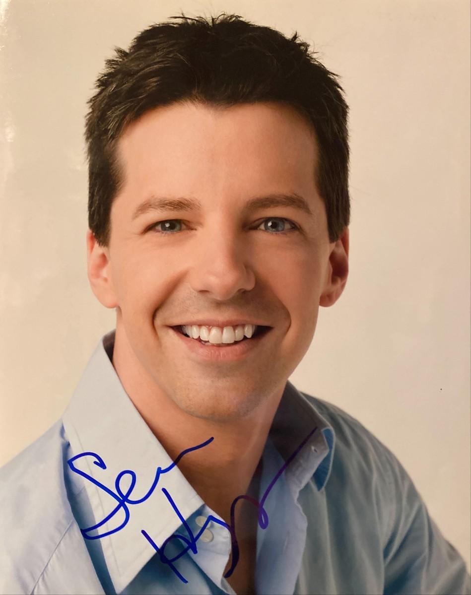 Sean Hayes signed Will and Grace photo