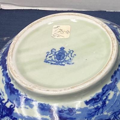 Ironstone Bowl and Pitcher Set