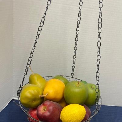 Basket of Artificial Fruit