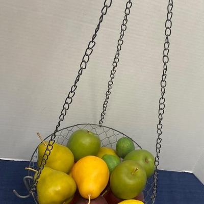 Basket of Artificial Fruit