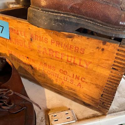 Golf Shoe lot with Ammo Box