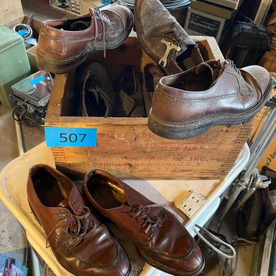 Golf Shoe lot with Ammo Box