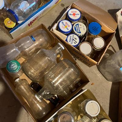 Boxes of jars