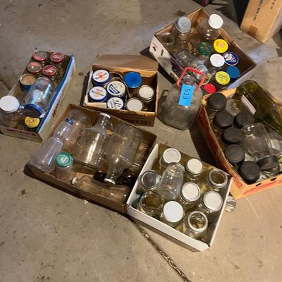 Boxes of jars