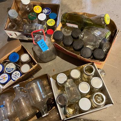 Boxes of jars