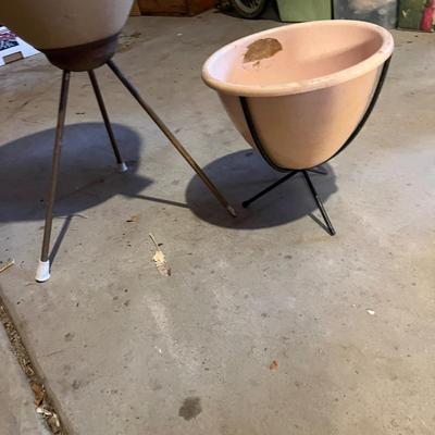 50s Planters on stands