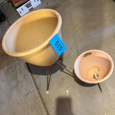 50s Planters on stands