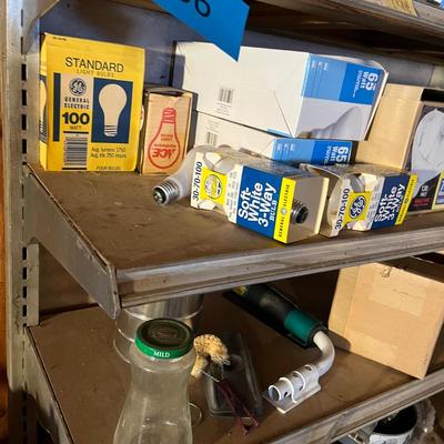 Shelf with hardware