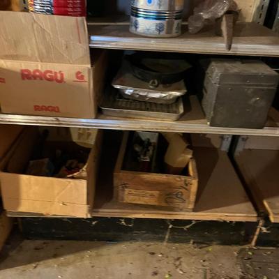 Shelf with hardware