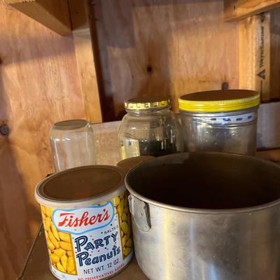 Shelf with hardware