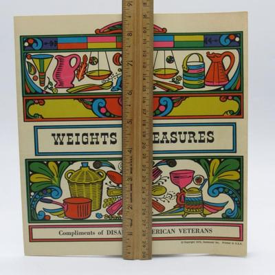 Weights & Measures Vintage Booklet from Disabled American Veterans