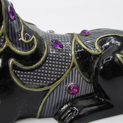 Jewelled Panther Figurine - Loyalty of the Amethyst art by Keith Mallett