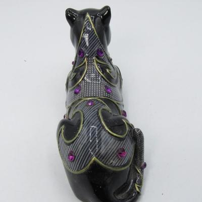 Jewelled Panther Figurine - Loyalty of the Amethyst art by Keith Mallett