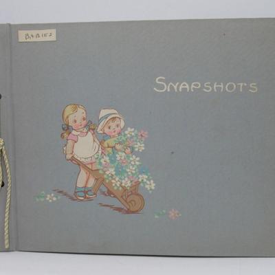 Vintage Photo Album full of baby & toddler family pictures