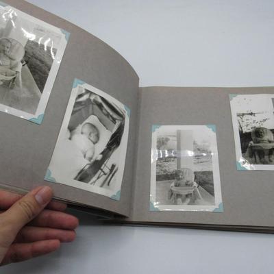 Vintage Photo Album full of baby & toddler family pictures