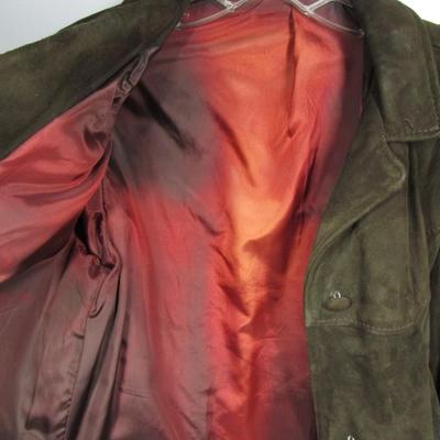 70's suede leather jacket with lapels purchased by owner in San Francisco very soft