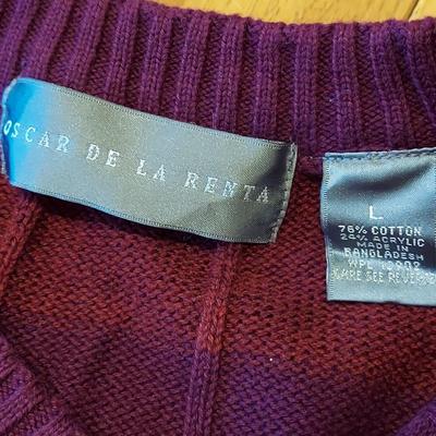 Size Large Eddie Bauer Coats, Oscar de la Renta Sweaters and more (PB-BBL)